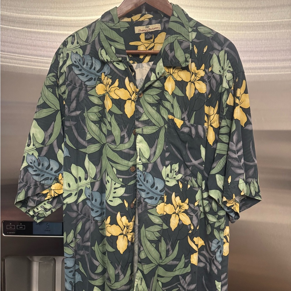 Tommy Bahamas Tropical Men’s Silk shirts (4 of them in XL for this price )